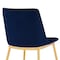 Armen Living Messina Modern Blue Velvet and Gold Metal Leg Dining Room Chairs, PK2 LCMSSIGLBLU - alternate 5